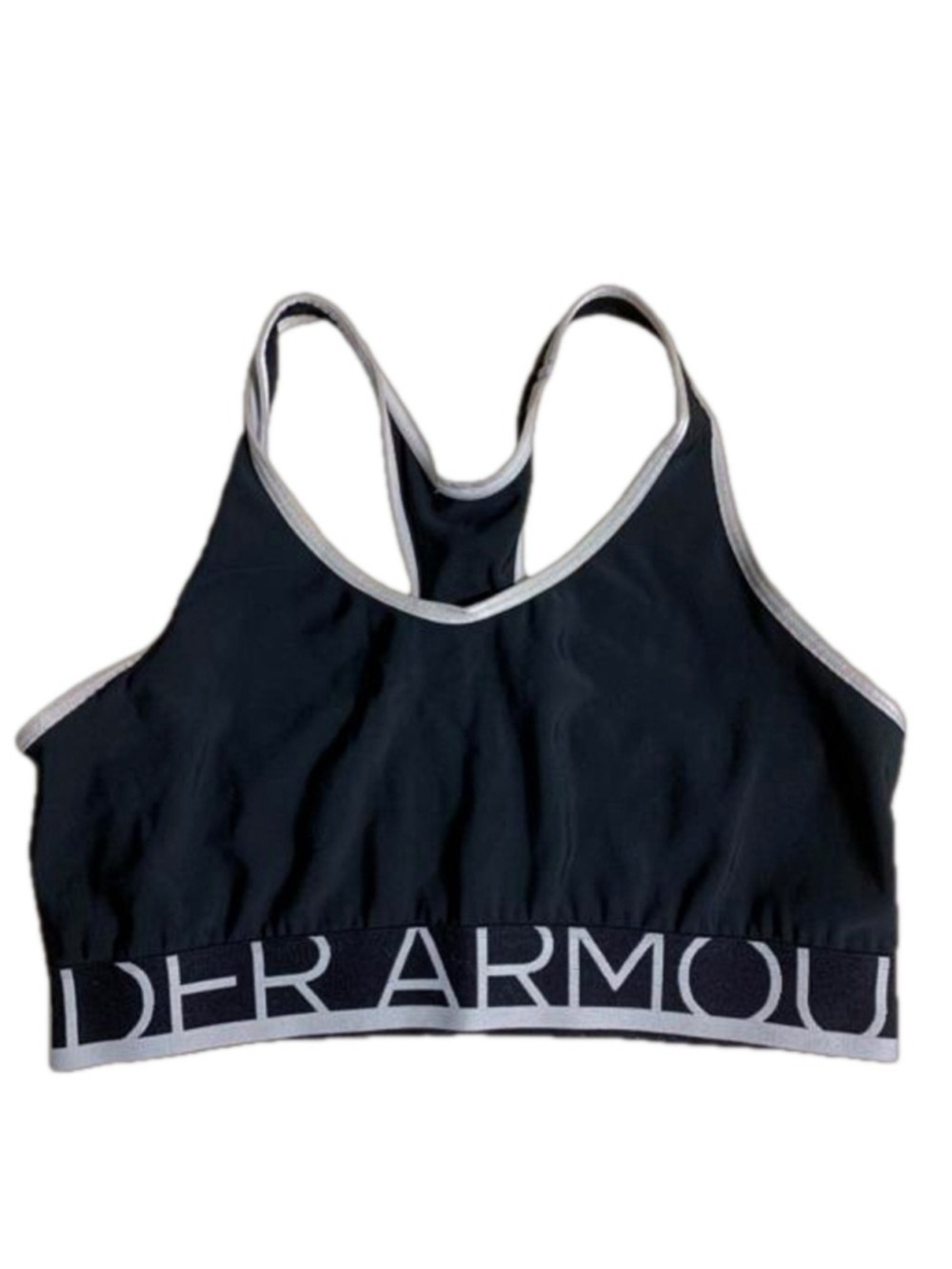 Under Armour black and white sports bra
